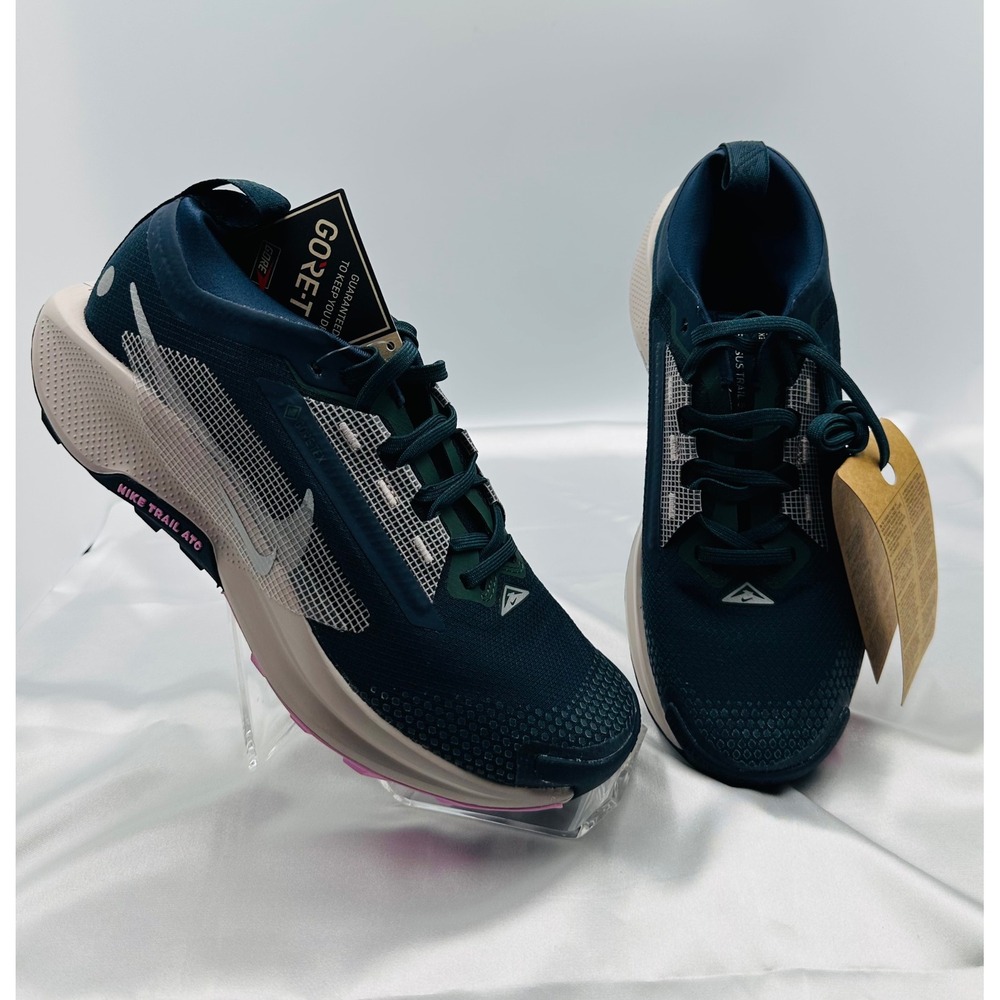 New Nike Pegasus Trail 5 GTX Gore Tex Armory Navy Running Shoes Women 7.5 No Box